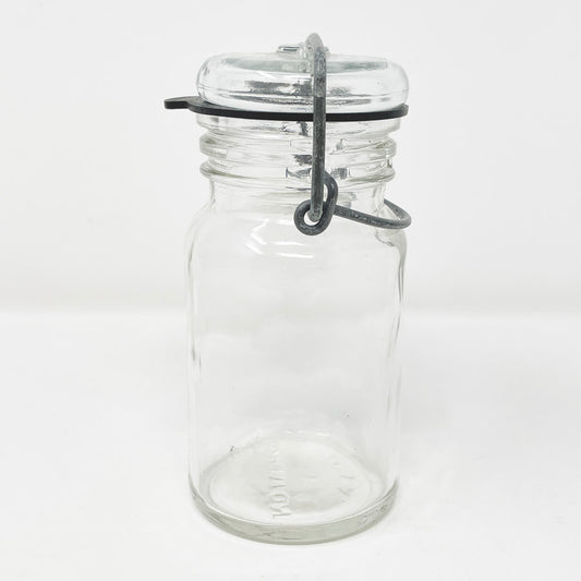 Small Canning Jar with Wire Bail