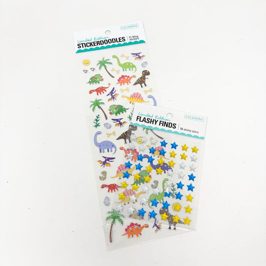 Colorbok Dinos and Stars Sticker Bundle