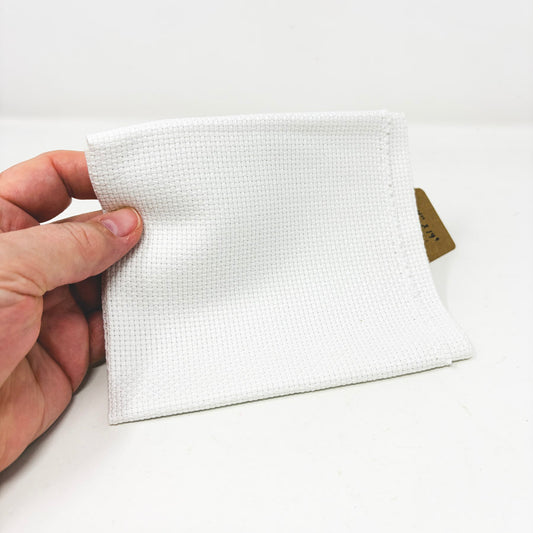 Soft White Aida – appx 12 Count – 14" x 17"