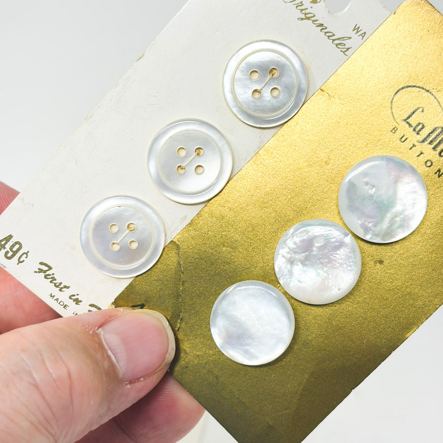 Pearlized Button White Bundle