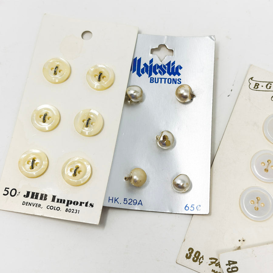 Pearlized Button White Bundle