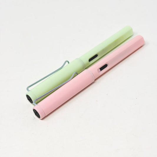 Refillable Fountain Pens in Mint & Pink (2)