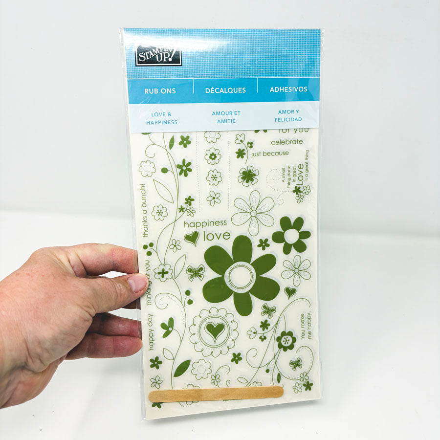 Stampin' Up Love & Happiness Rub Ons