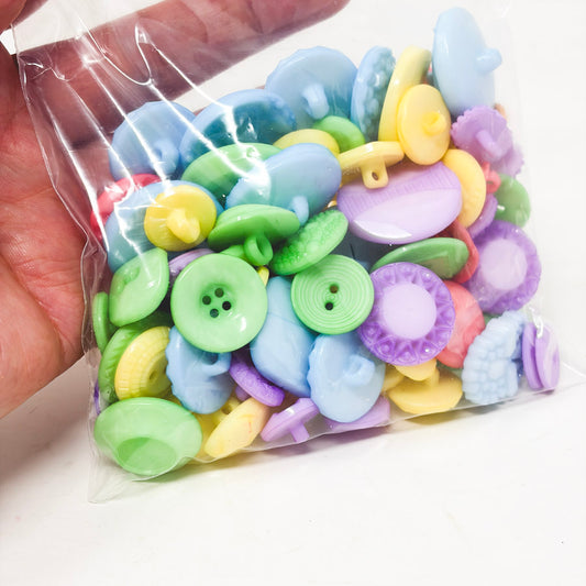 Large Bundle of Pastel Novelty Buttons