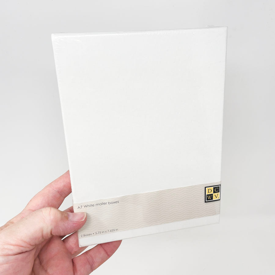 White Mailer Boxes A7 2-Pack