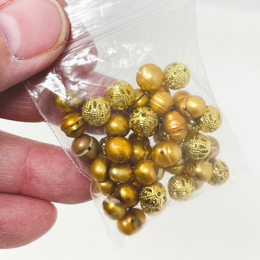 Small Gold Bead Bundle