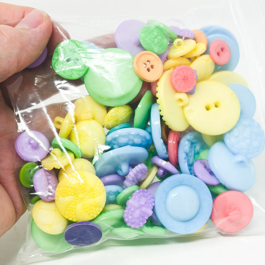 Large Bundle of Pastel Novelty Buttons