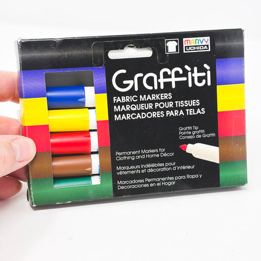 Marvy Uchida Graffiti Fabric Markers (6)