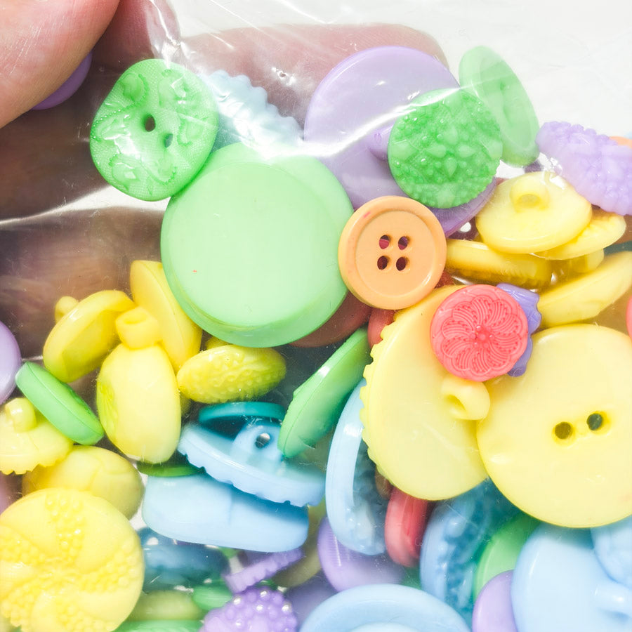 Large Bundle of Pastel Novelty Buttons