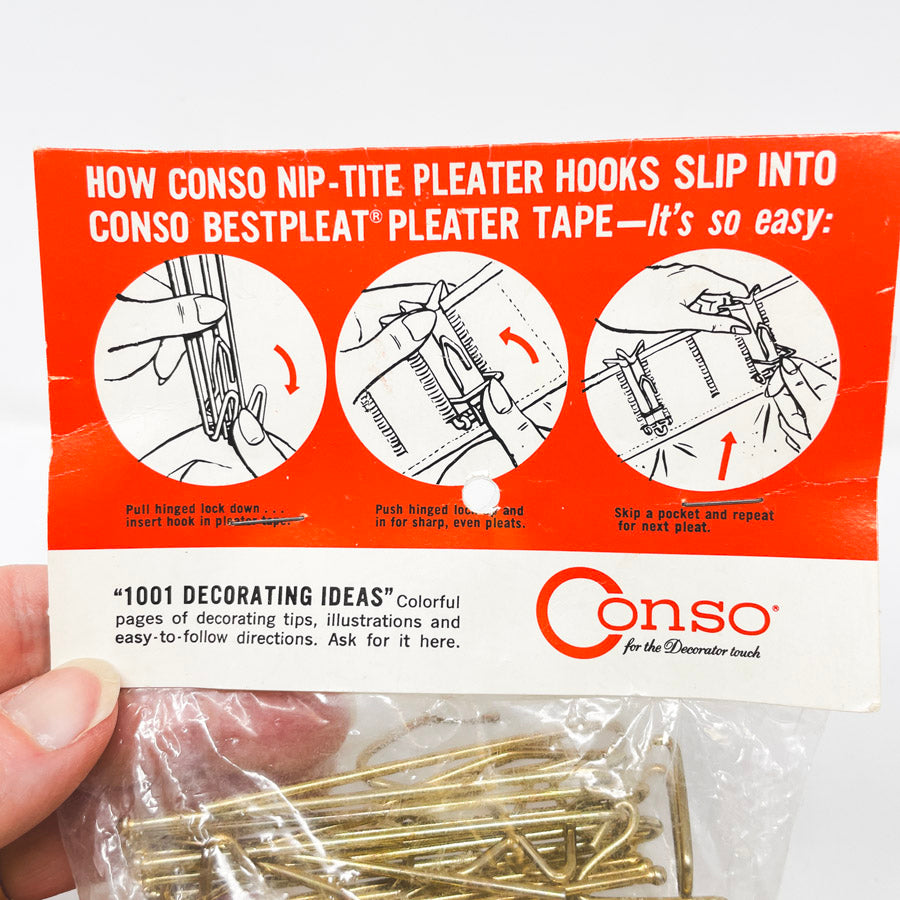 Conso Nip-Tite Pleater Hooks