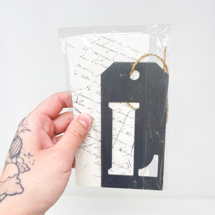 Metal Letter Gift Tags