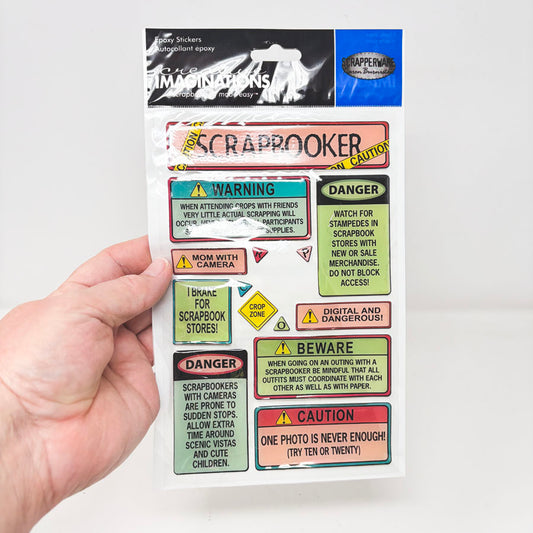 Scrapperware Creative Imaginations Epoxy Stickers