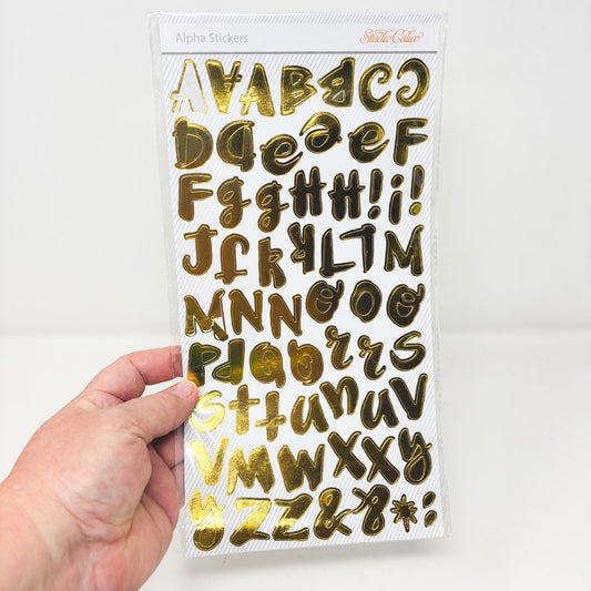 Studio Calico Gold Alpha Stickers