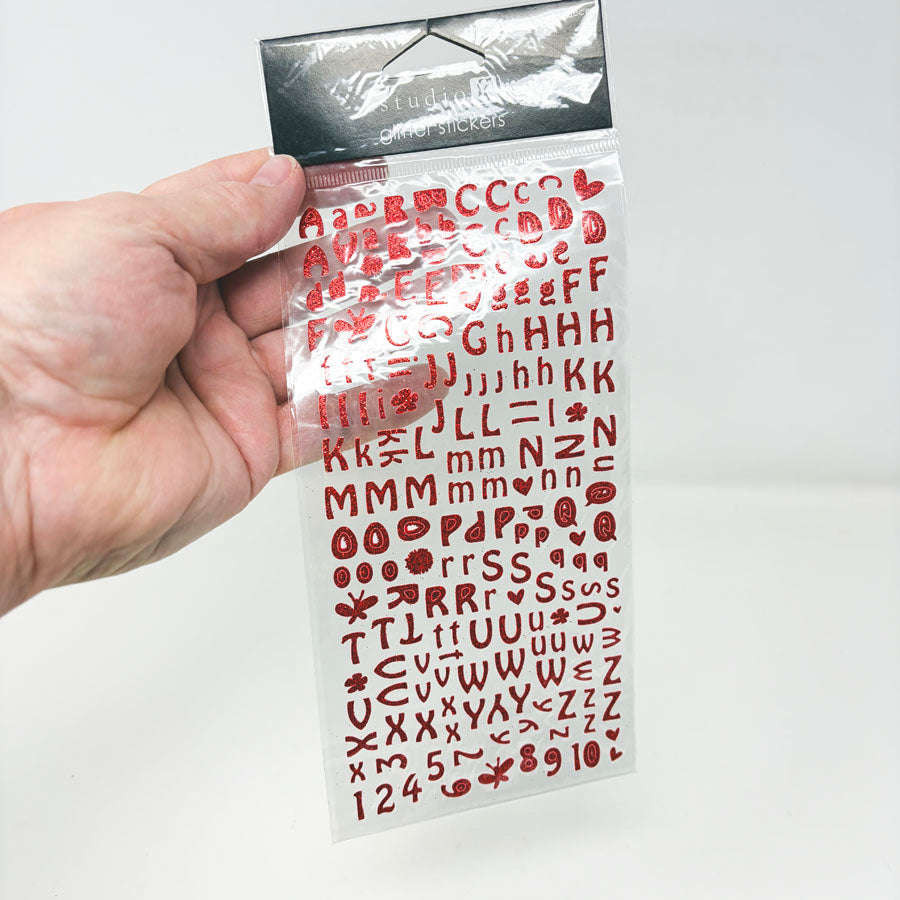 Studio G Glitter Letter Stickers