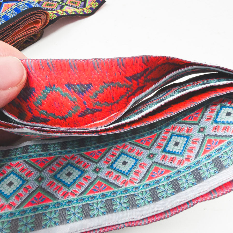 2 Yd Length – Diamond Pattern – 2" Woven Jacquard Trim