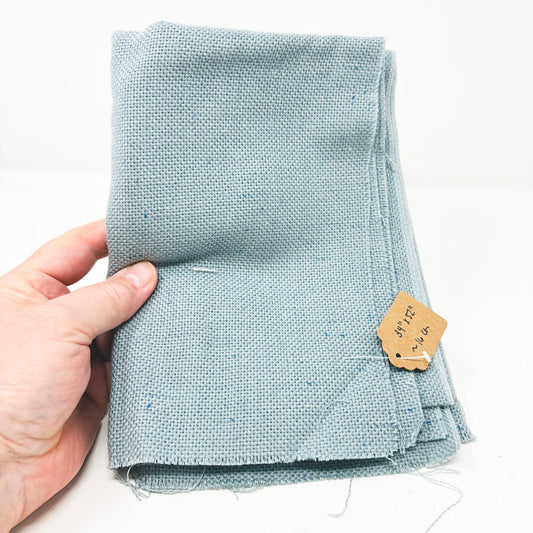 Blue Gray Wool Aida – appx. 16 Count – 34" x 52"