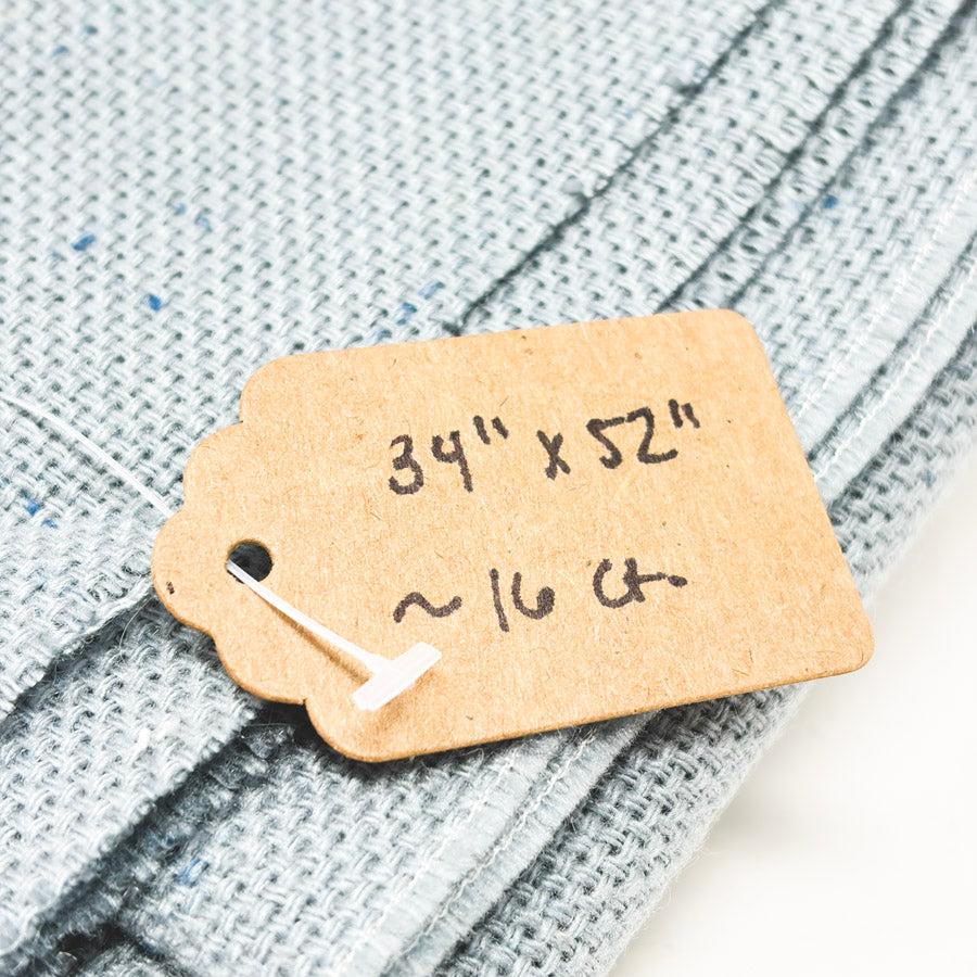 Blue Gray Wool Aida – appx. 16 Count – 34" x 52"