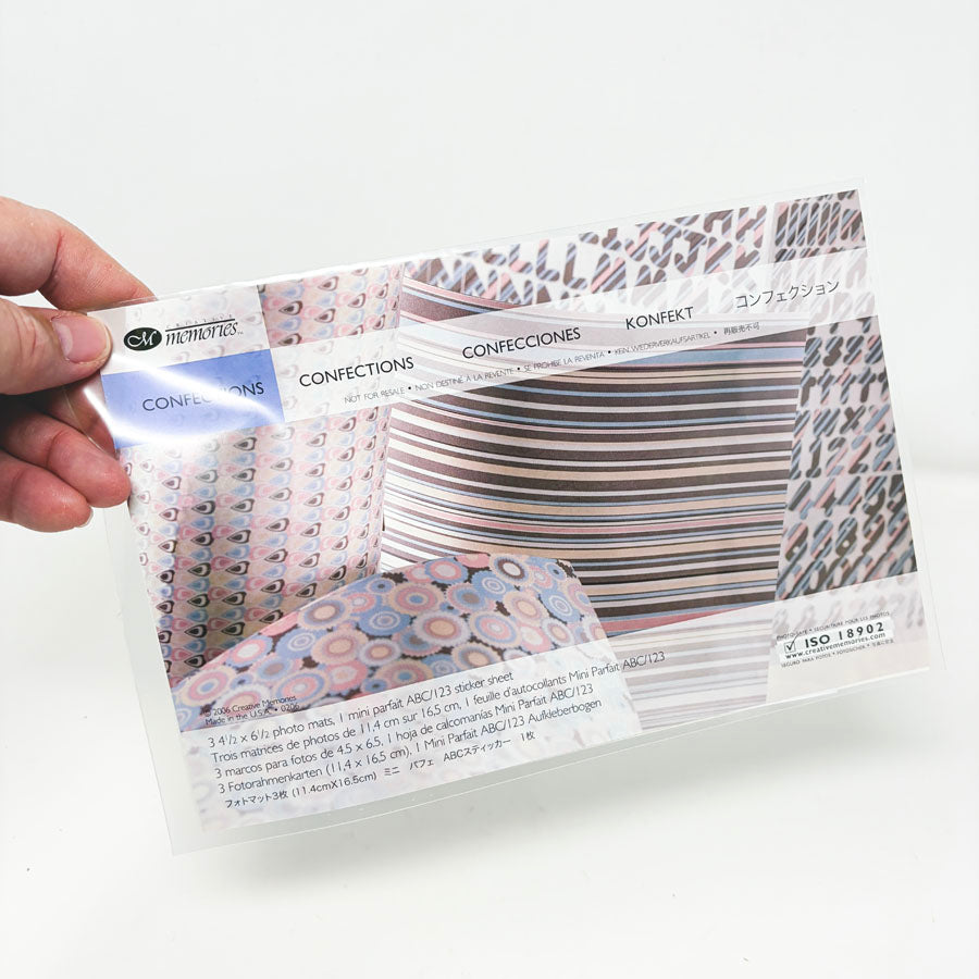 Creative Memories Confections Sticker Sheet and Photo Mats