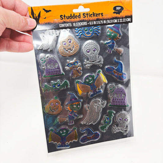 Studded Halloween Stickers