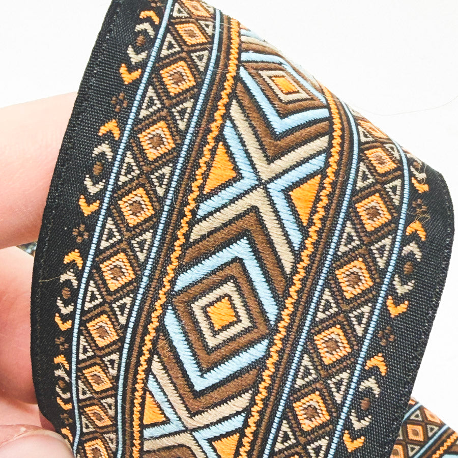 2 Yd Length – Southwest Colors – 2" Woven Jacquard Trim