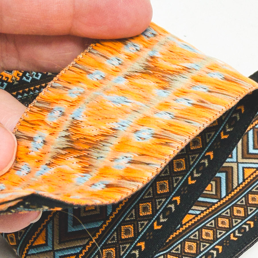 2 Yd Length – Southwest Colors – 2" Woven Jacquard Trim
