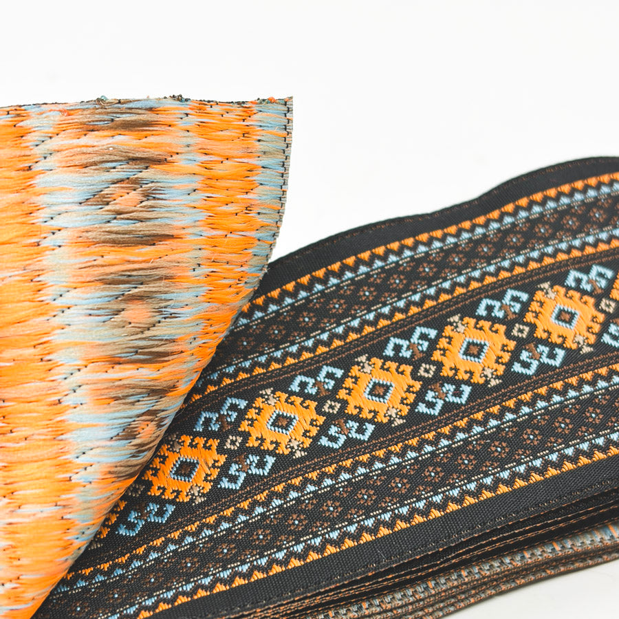 2 Yd Length – Southwest Colors – 2" Woven Jacquard Trim