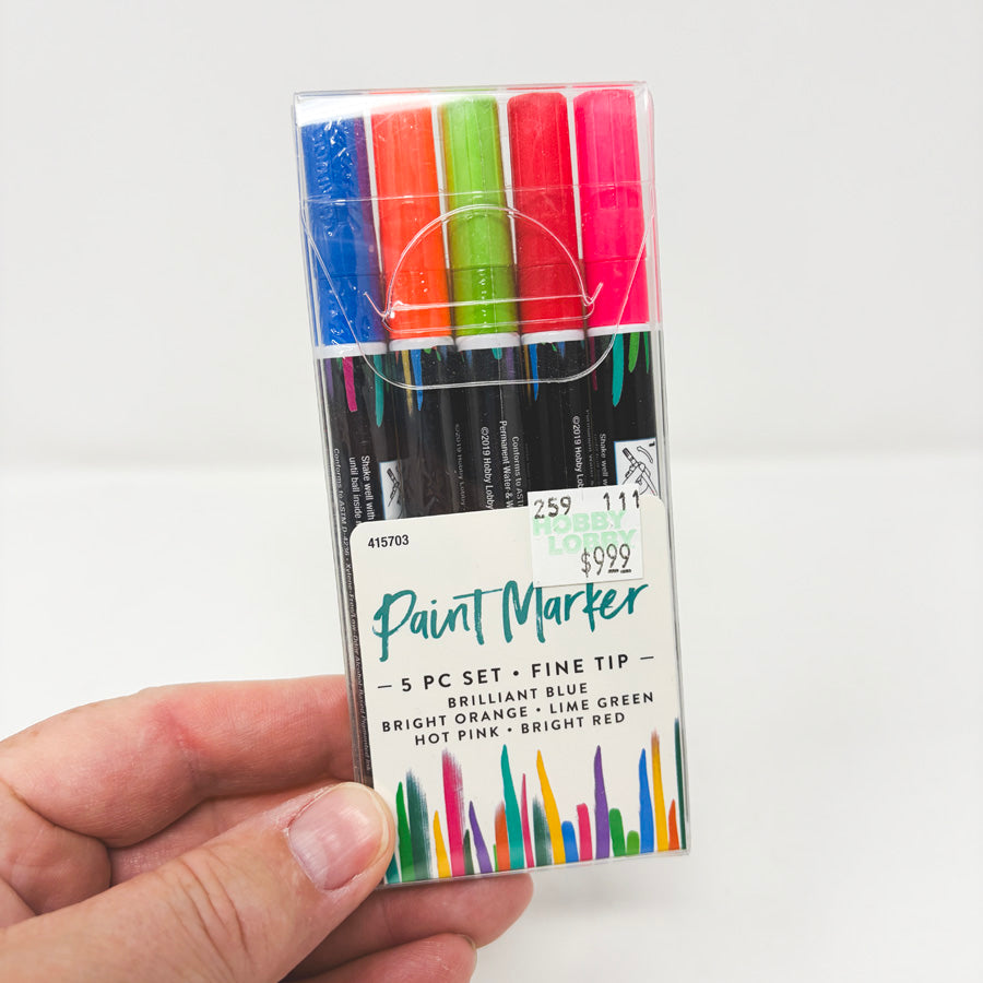 Hobby Lobby Paint Marker Set – Metallic or Brights