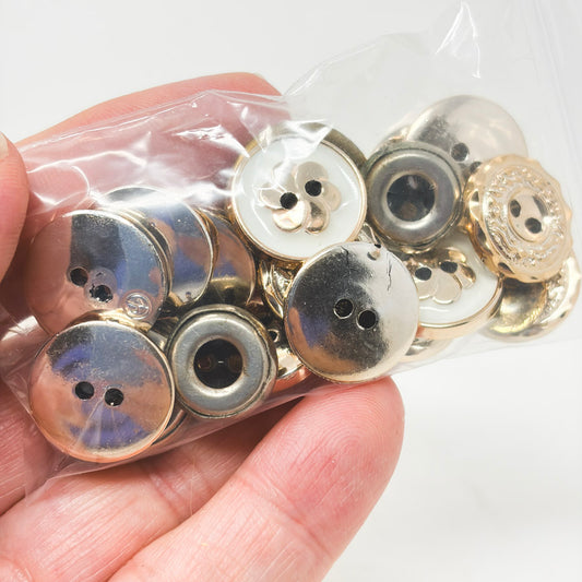 Fancy Metallic Button Bundle