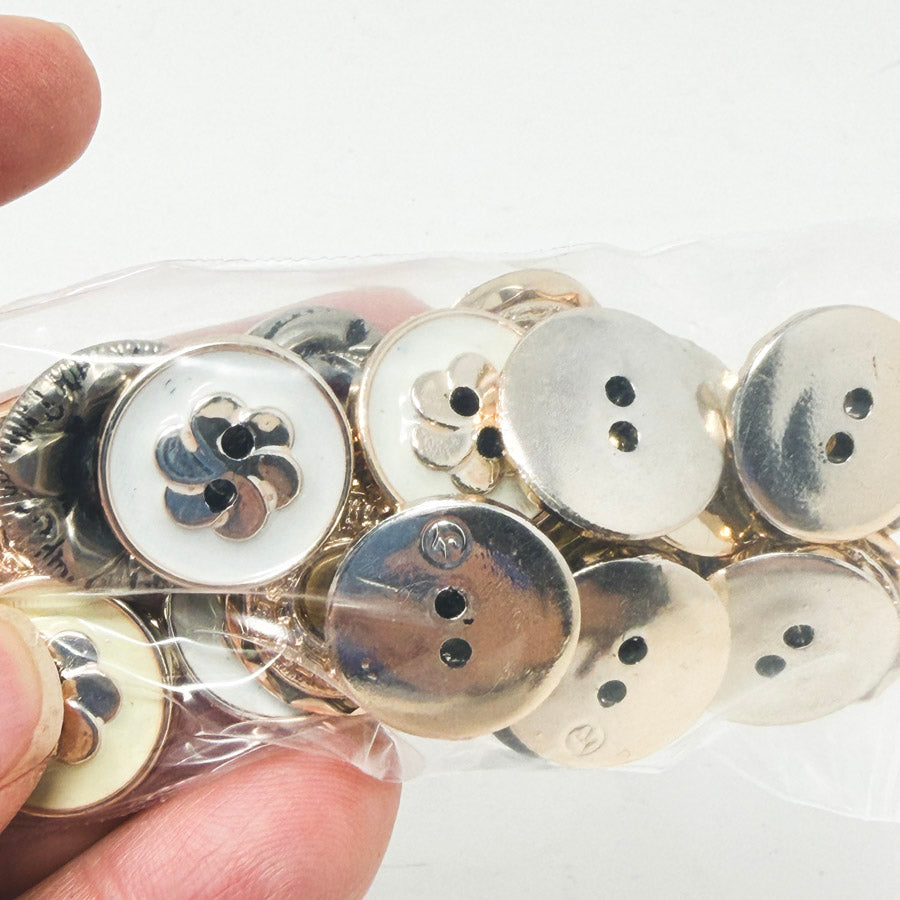 Fancy Metallic Button Bundle