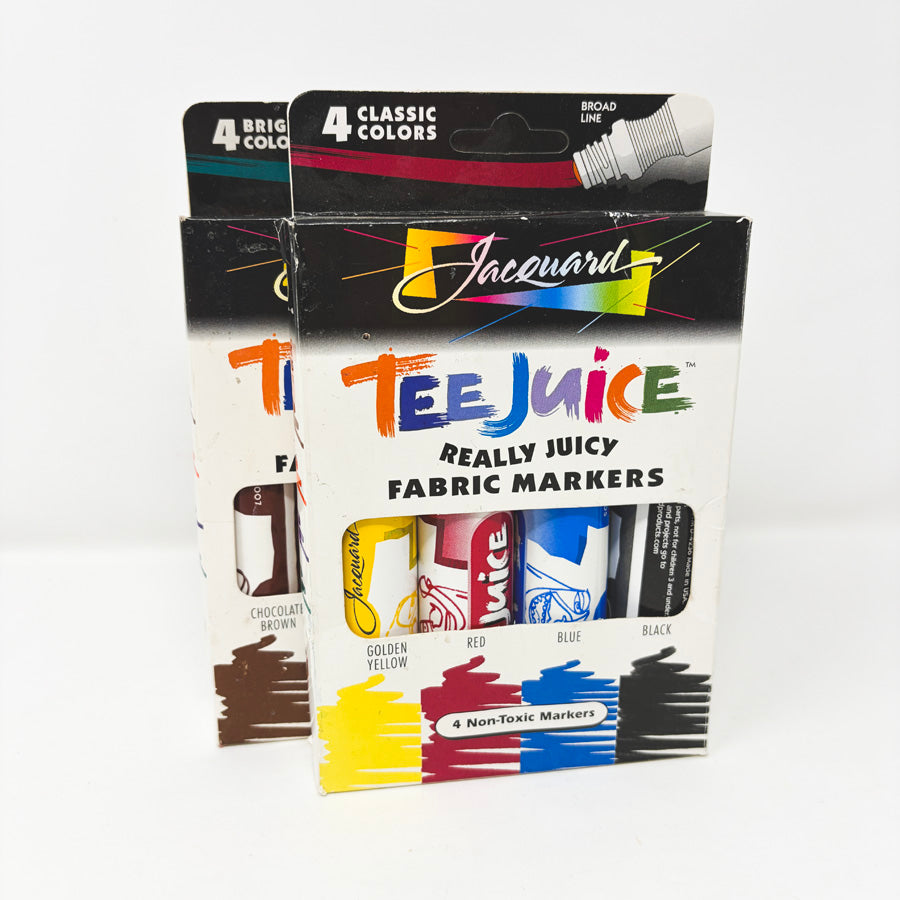 Jaquard Tee Juice Fabric Marker Sets – Classic or Bright