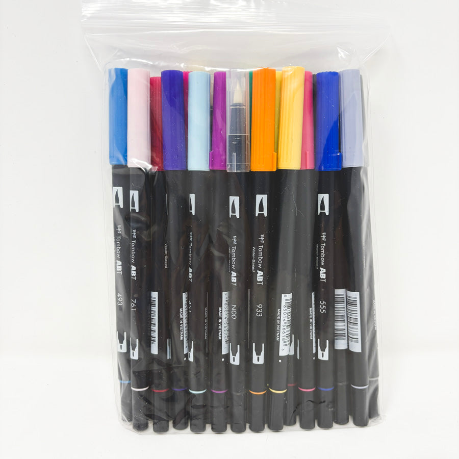 Tombow Dual Brush Pen Art Marker 30 pc Set with Blender