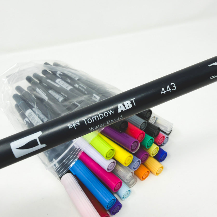 Tombow Dual Brush Pen Art Marker 30 pc Set with Blender