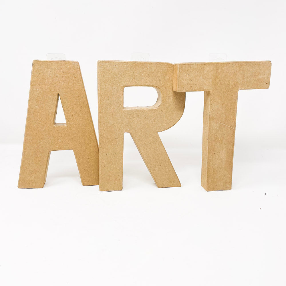 Paper Mache "ART" Letters