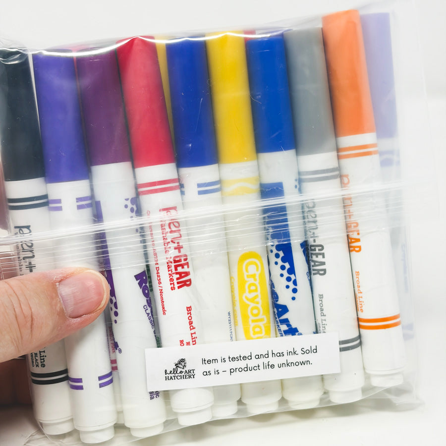 17 Asst. Broad Line Kids Markers