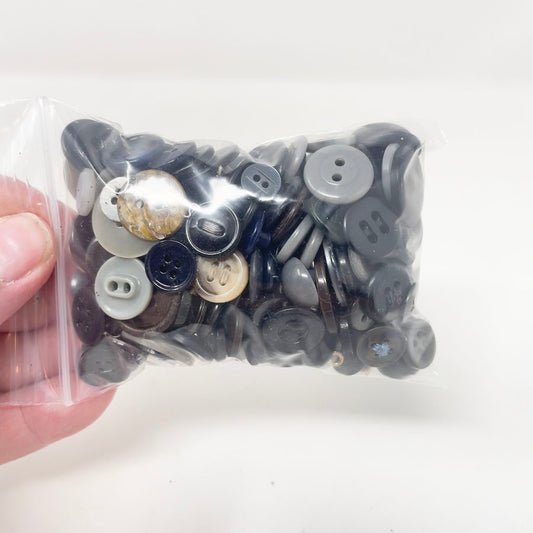 Bundle of Vintage Black Buttons