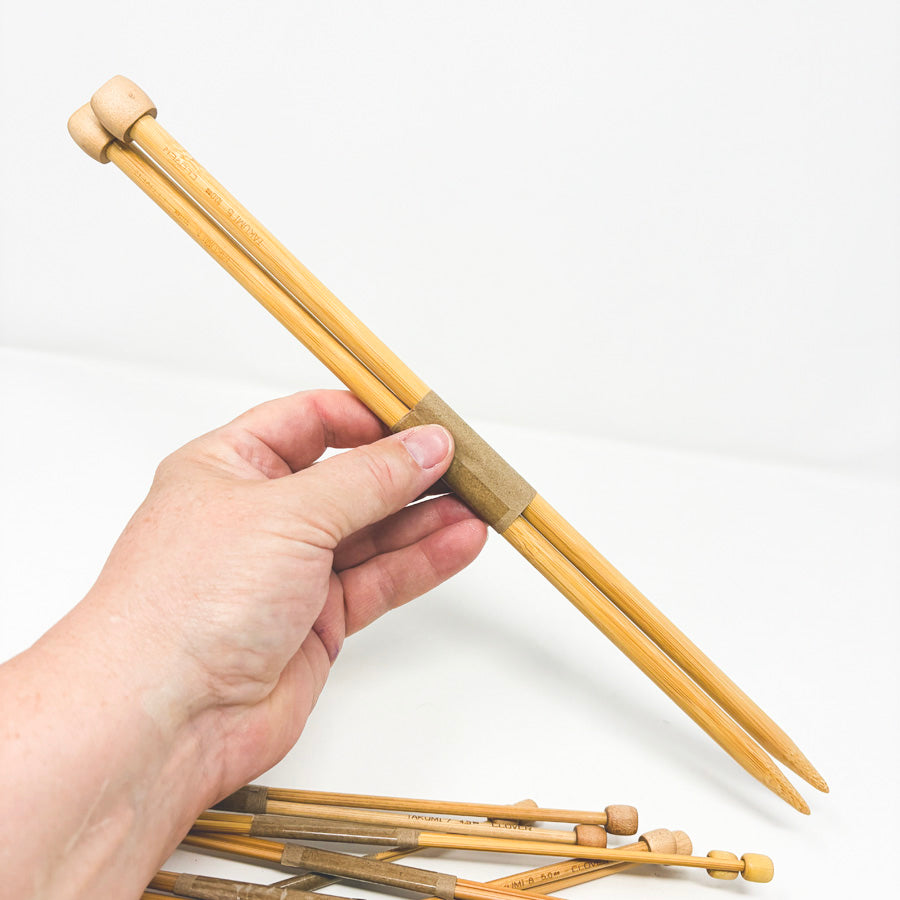 Clover Takumi Single Point Bamboo Knitting Needles
