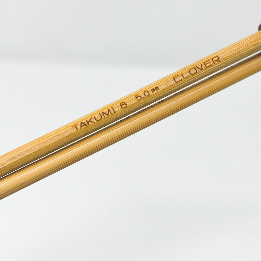 Clover Takumi Single Point Bamboo Knitting Needles