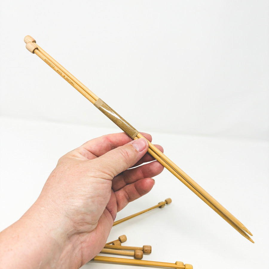 Clover Takumi Single Point Bamboo Knitting Needles