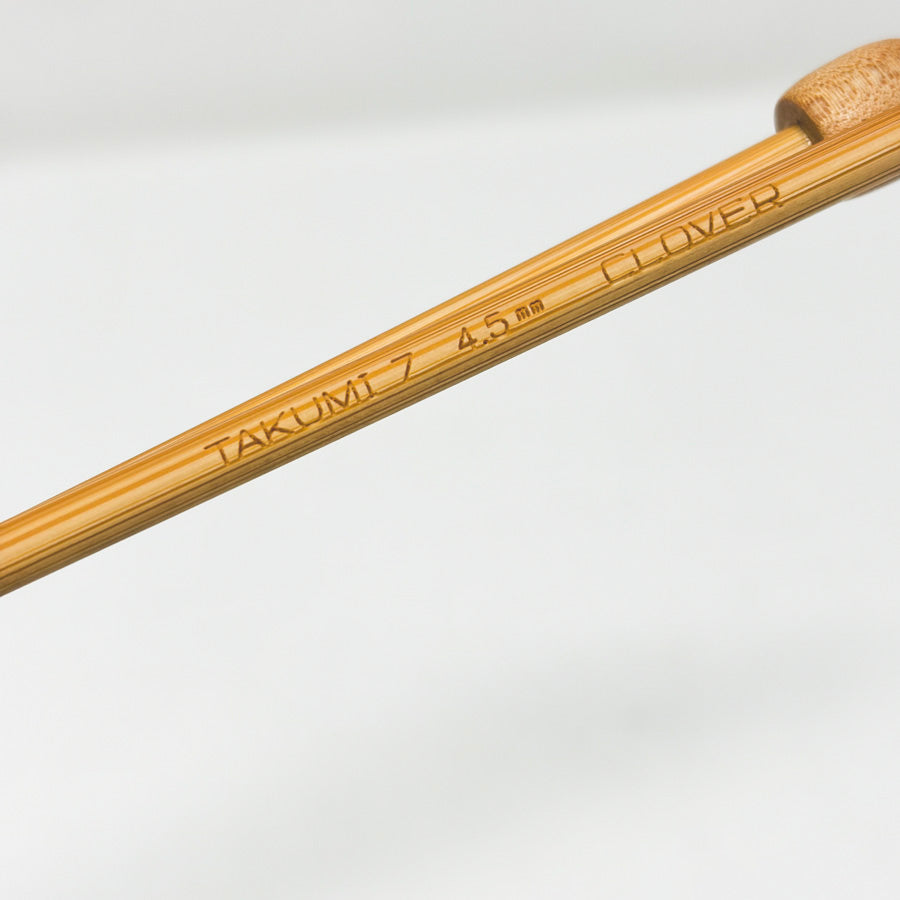 Clover Takumi Single Point Bamboo Knitting Needles