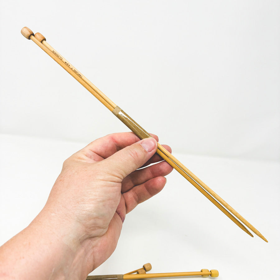 Clover Takumi Single Point Bamboo Knitting Needles