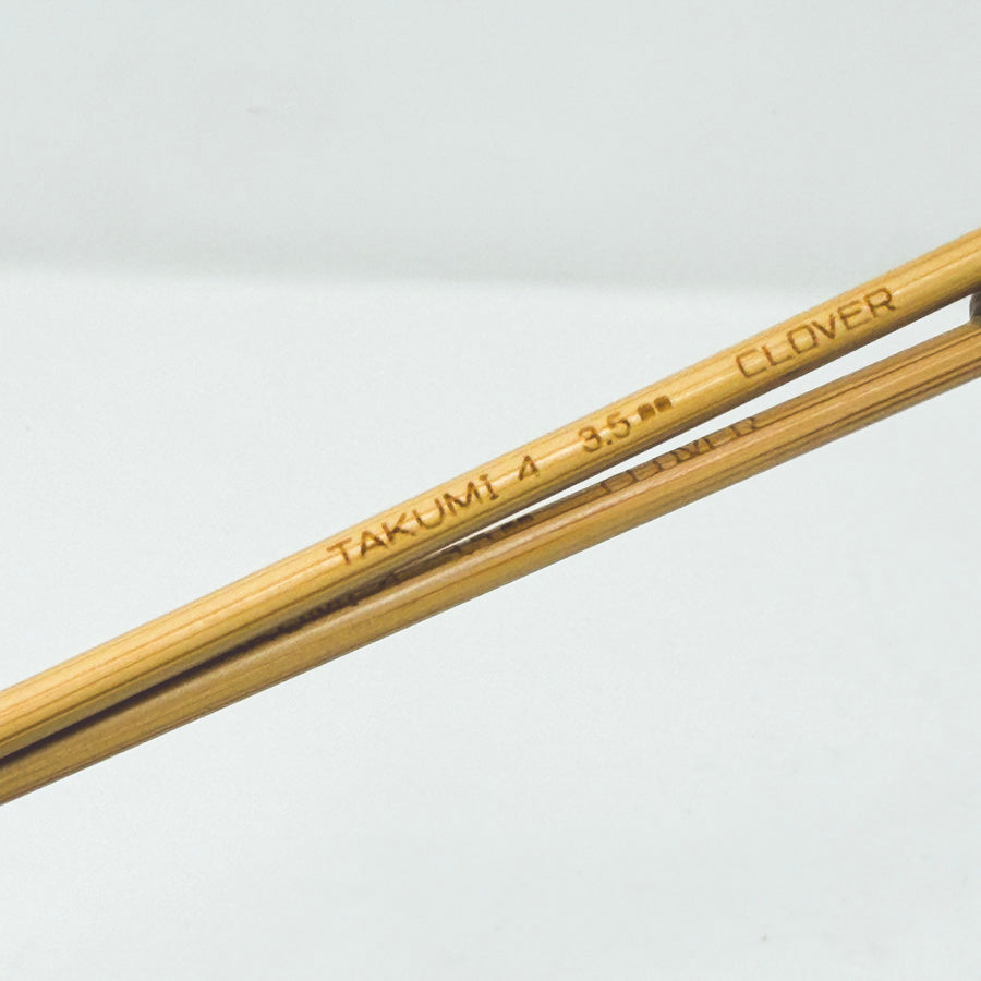Clover Takumi Single Point Bamboo Knitting Needles