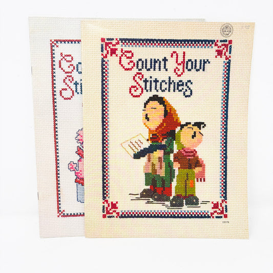 Vintage Zim's Count Your Stitches Cross-Stitch Pattern Booklets