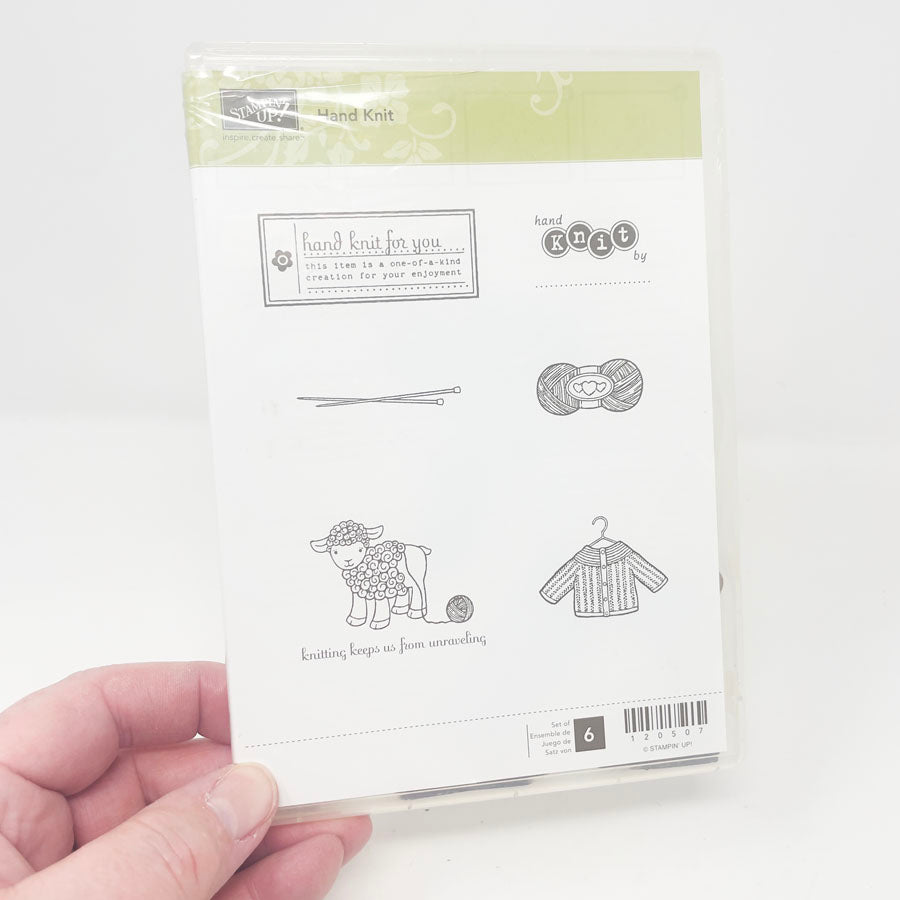 Hand Knit Cling Stamps by Stampin' Up!