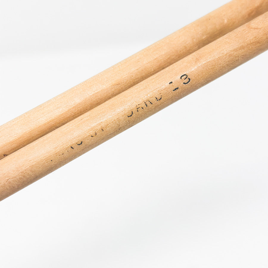 Size 13 Wood Single Point Knitting Needles