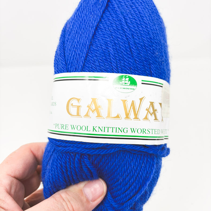 Galway Worsted Wool Yarn by Plymouth Yarns - Blue