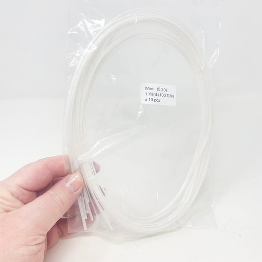 White Plastic Coated Wire