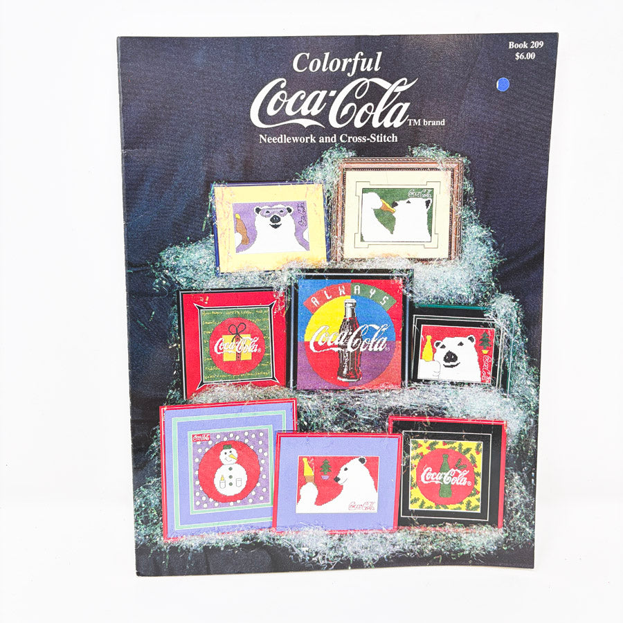 Colorful Coca Cola Needlework and Cross Stitch Pattern Booklet