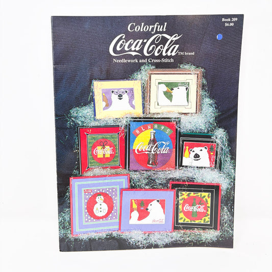 Colorful Coca Cola Needlework and Cross Stitch Pattern Booklet