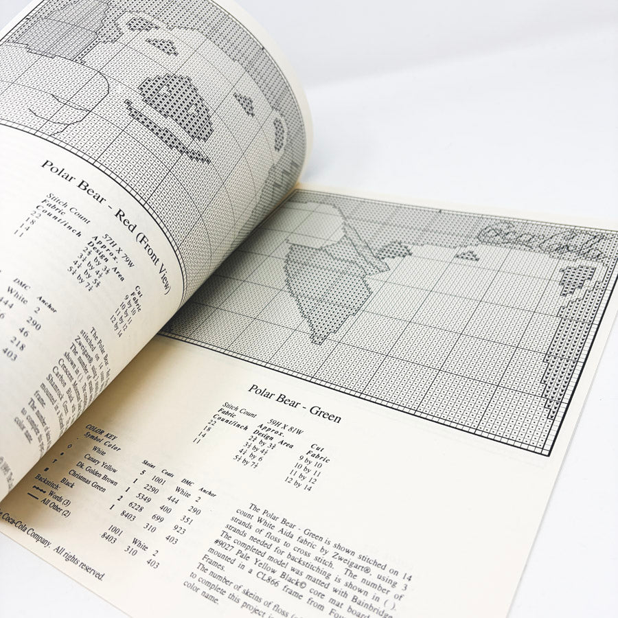 Colorful Coca Cola Needlework and Cross Stitch Pattern Booklet