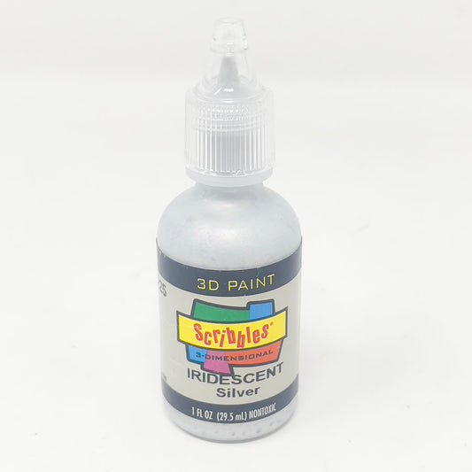 Scribbles 3-D Fabric Paint - Silver